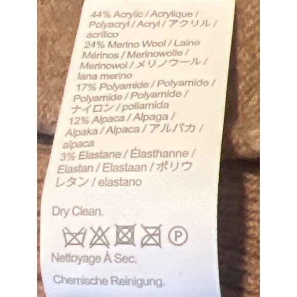 J. Crew Cocoon sweater-blazer in mushroom gold details wool/alpaca equestrian - Picture 4 of 8